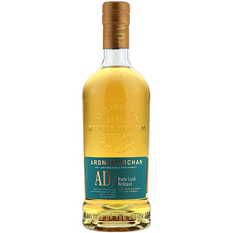 Whisky highland single malt AD/ Cask Strength Release pieno grado di Ardnamurchan Distillery