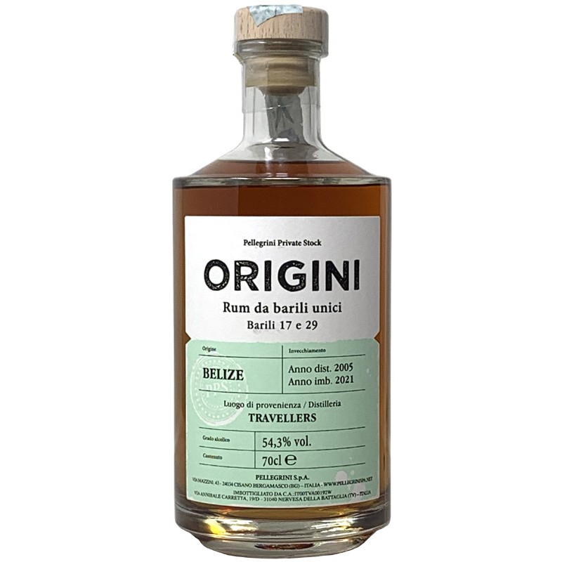 Rum Belize Travellers full proof di Origini PPS Rum