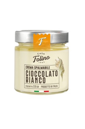 Crema spalmabile al cioccolato bianco di Folino 1962