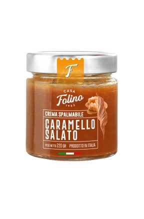 Crema spalmabile al caramello salato di Folino 1962