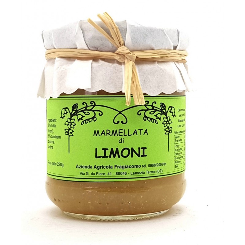 Marmellata extra di limoni di Calabria di Fragiacomo