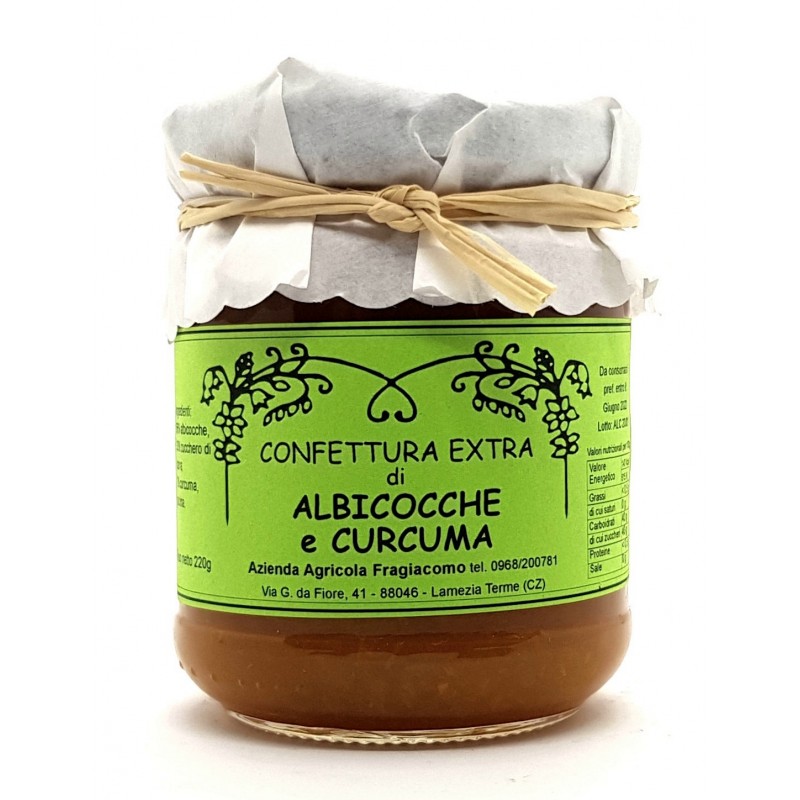 Confettura extra calabrese di albicocca e curcuma di Fragiacomo