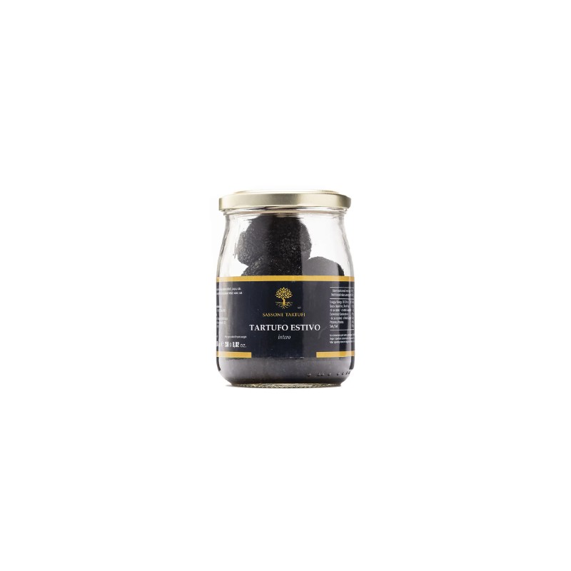 Tartufo nero estivo intero in salamoia di Sassone Tartufi 60gr