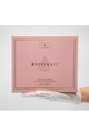 Fichi dottati ricoperti di cioccolato bianco Raffinati di Opificio Calabria