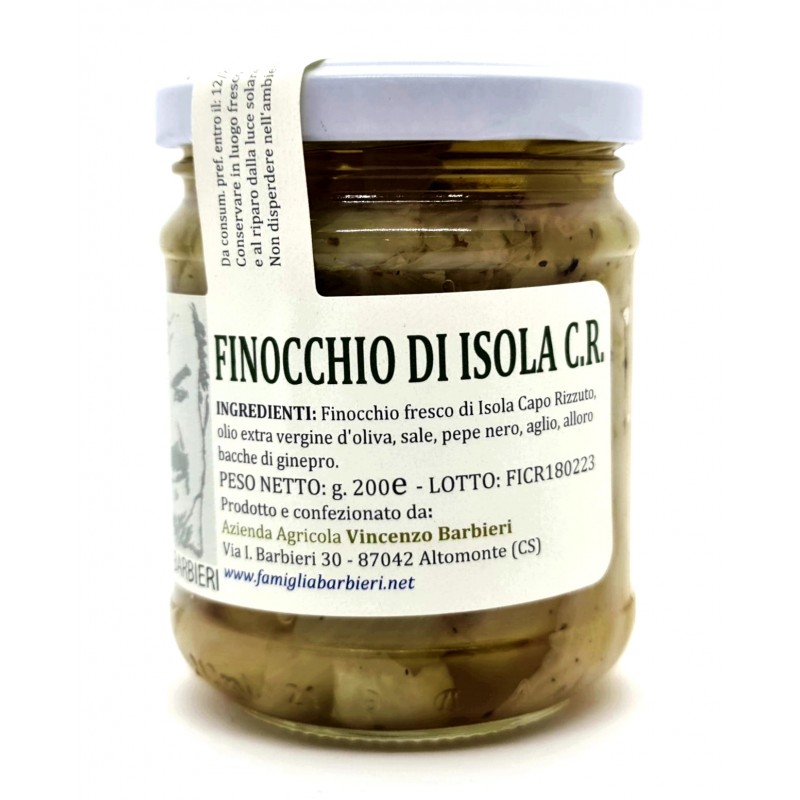 Finocchio di Isola Capo Rizzuto IGP in extravergine di Barbieri Altomonte