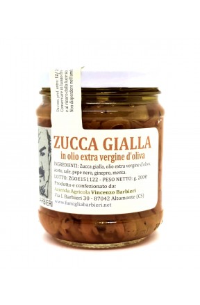 Zucca gialla in extravergine di Barbieri Altomonte