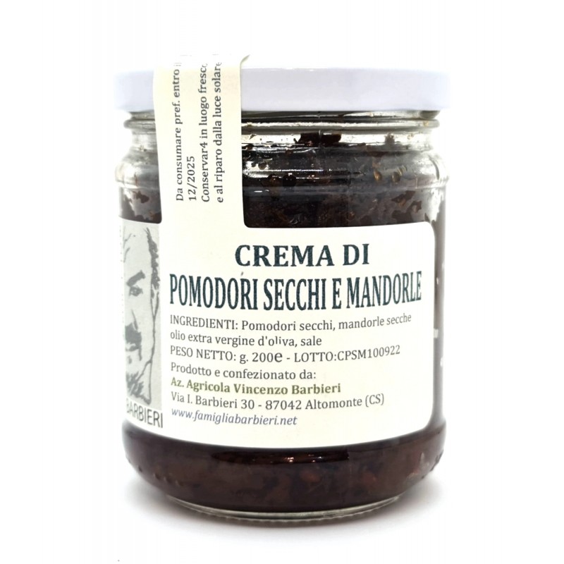 Crema di pomodori secchi e mandorle di Barbieri Altomonte