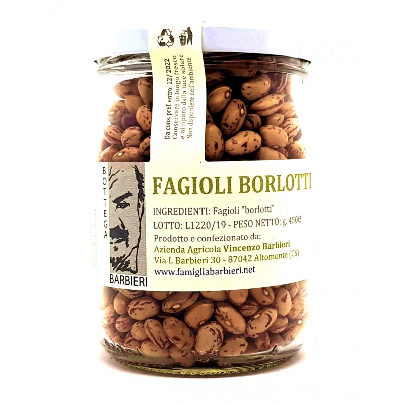 Fagioli rossi borlotti coltivazione artigianale di Barbieri Altomonte
