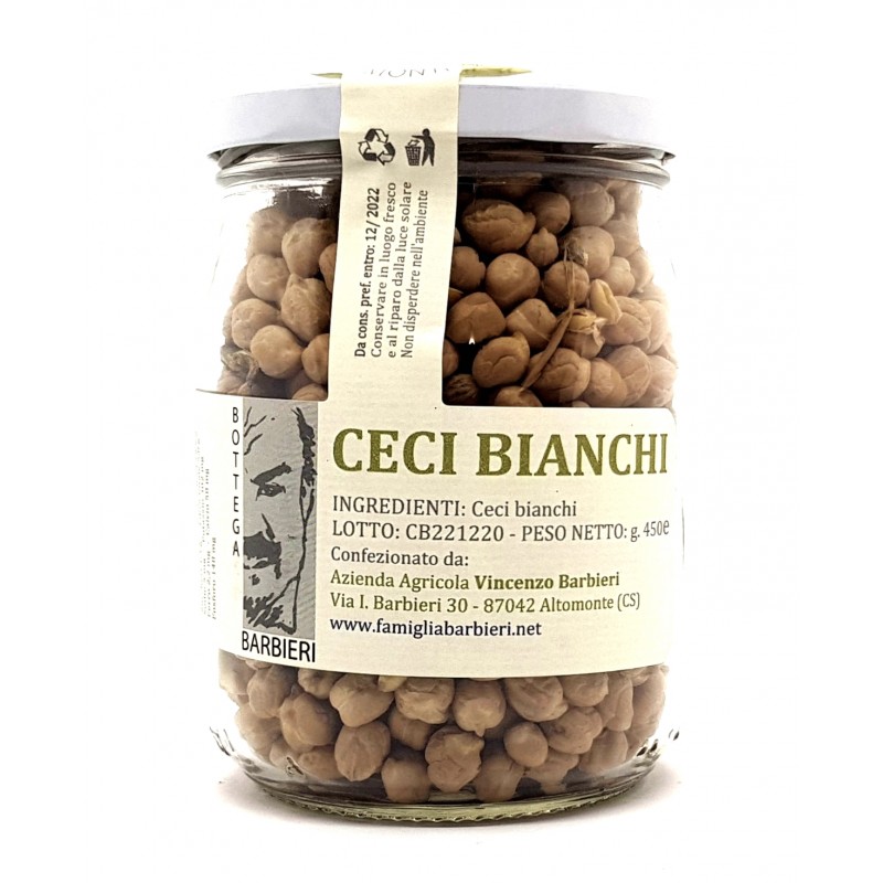 Ceci bianchi legumi secchi coltivazione artigianale di Barbieri Altomonte