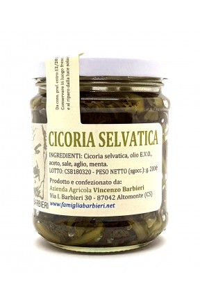 Cicoria selvatica calabrese sott'olio di Barbieri Altomonte