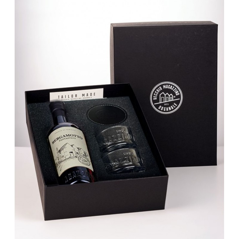 Confezione regalo Tailor Made Bergamotto + equilibrio + sottobicchieri di Vecchio Magazzino Doganale