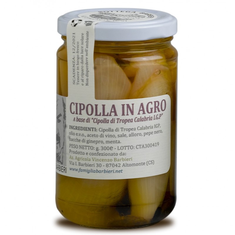 Cipolline di Tropea IGP in agrodolce di Bottega Barbieri Altomonte