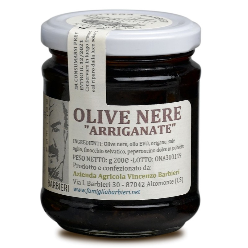 Olive nere calabresi arriganate di Barbieri Altomonte