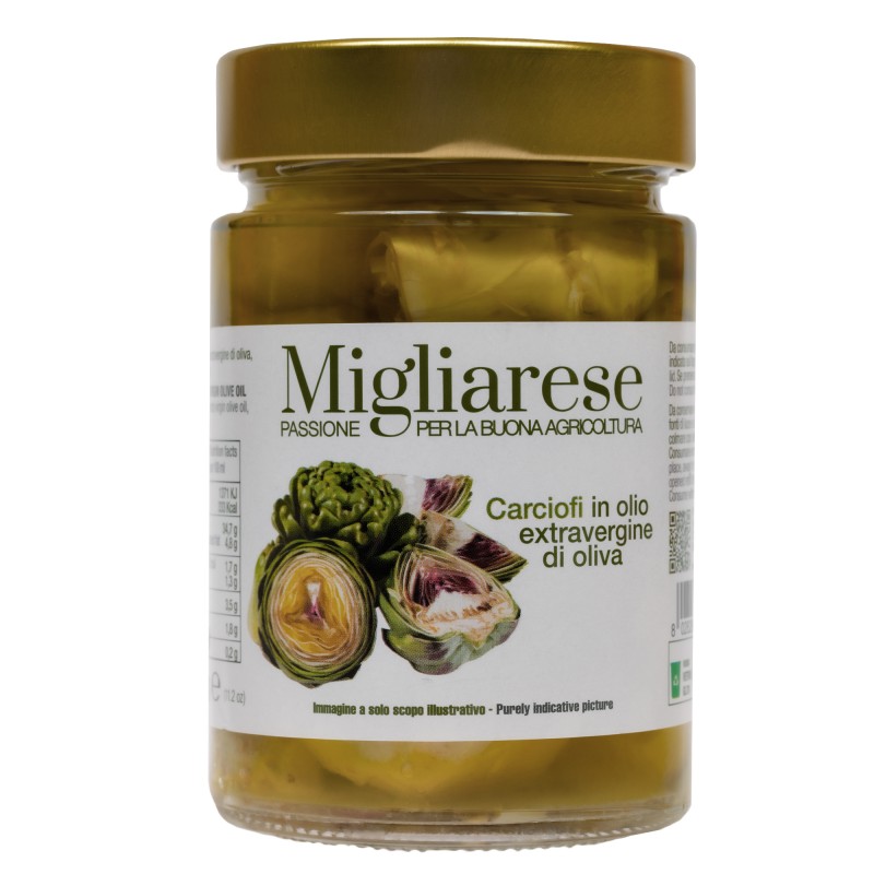 Carciofi calabresi in evoo 320gr di Fattorie Migliarese