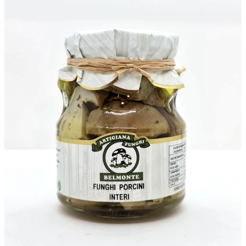 Funghi Porcini interi sott'olio di Artigiana Funghi Belmonte
