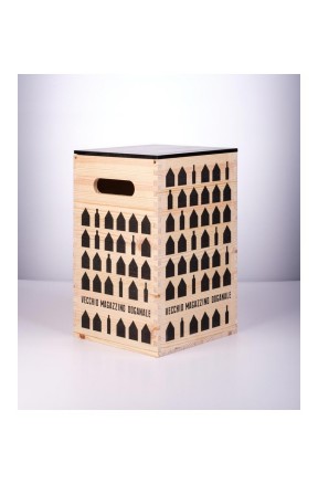 Cassetta legno Giochiamo a Tris con quattro amari del Vecchio Magazzino Doganale