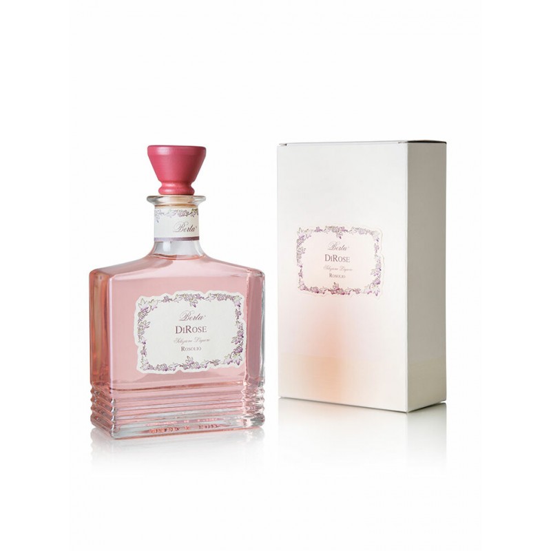 Liquore artigianale Rosolio DiRose di Distilleria Berta