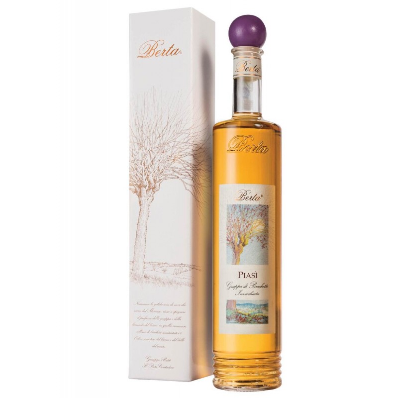 Grappa invecchiata di brachetto Piasì di Distilleria Berta
