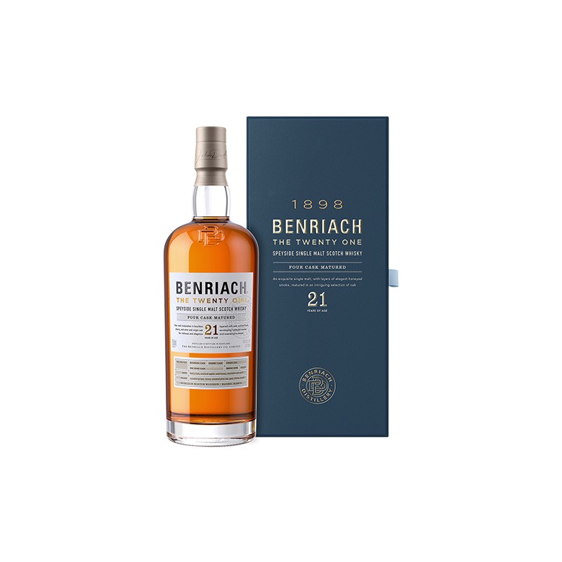 Whisky speyside single malt The Twenty One four cask 21 anni di Benriach